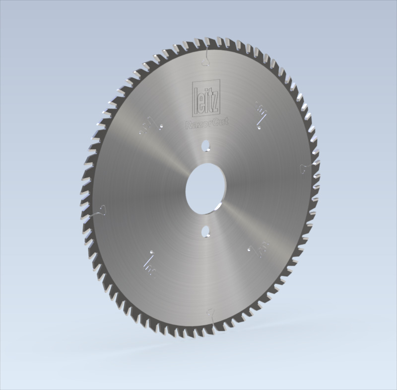 RazorCut panel sizing sawblade - Sizing of single boards in finish cut quality
