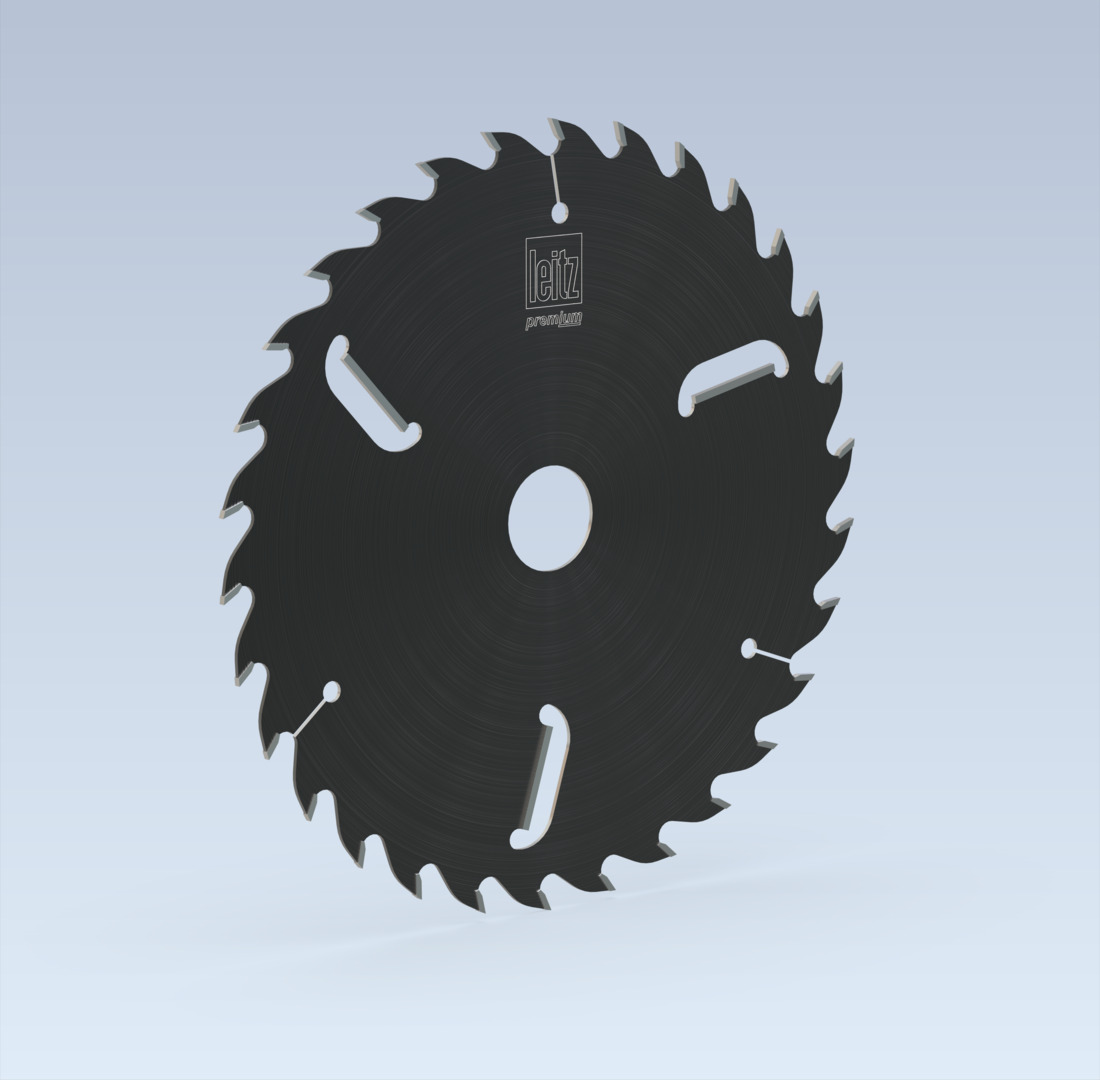 Thin kerf circular sawblade Premium for lamella cut with internal wiper teeth - middle cut - reduced cutting width
