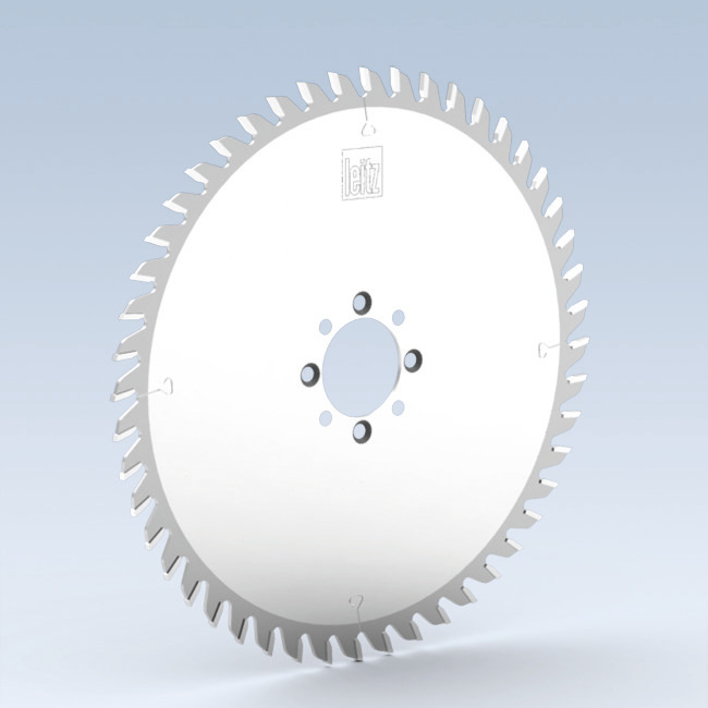 Circular sawblade for trimming and sizing on CNC machining centres