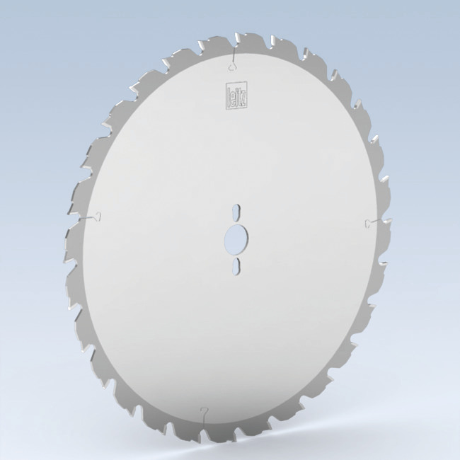 Circular sawblade for saw benches - universal sizing