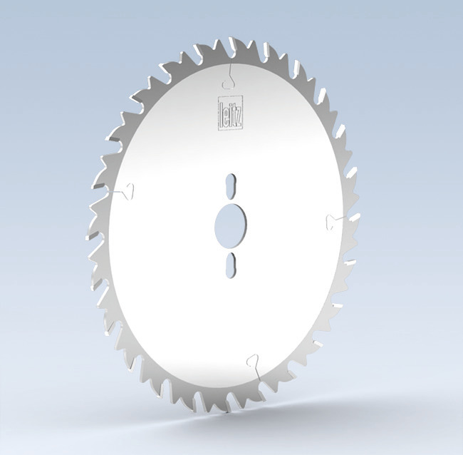 Circular sawblade for universal sizing with thickness limitation