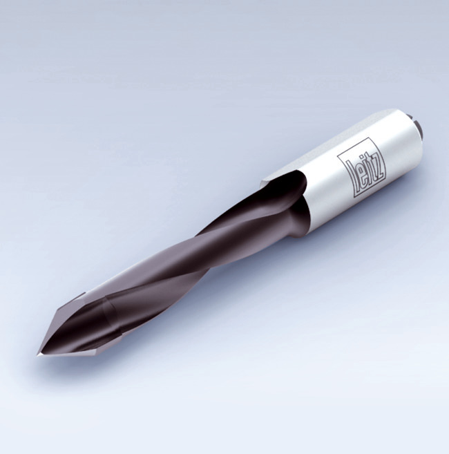 Through hole drill, shank 10 mm, GL 57.5 mm, Z 2