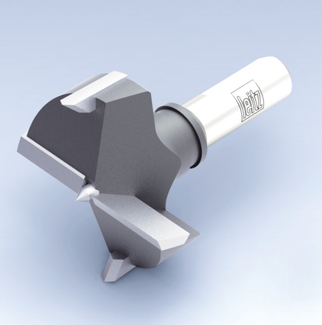 Hinge drill, shank 10 mm, GL 70 mm, Z 2 / V 2