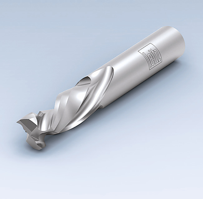 Spiral finishing router cutter, alternate twist, HW-solid, Z 2+2, Nesting types