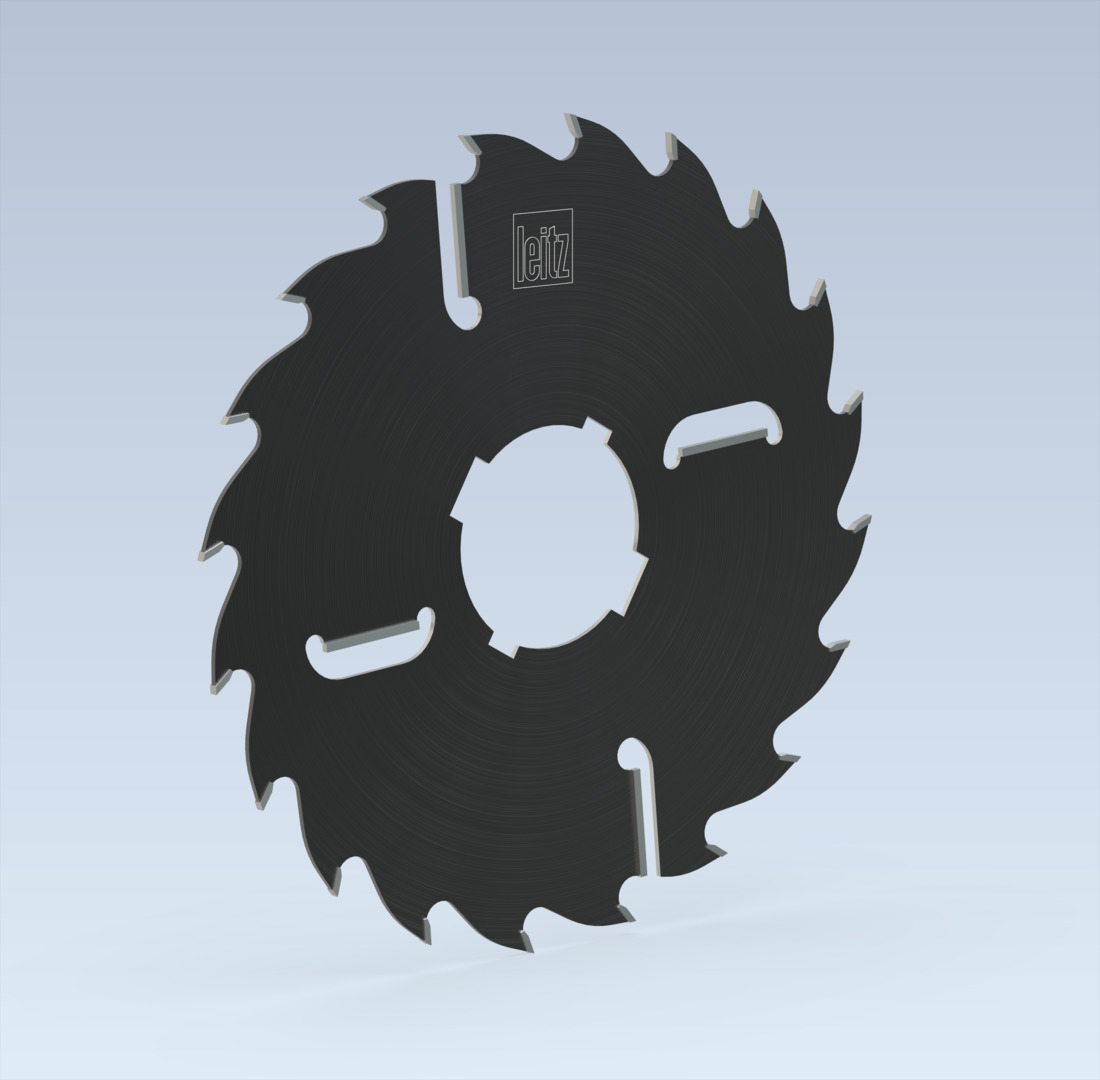Circular sawblade for lamella cut with internal and external wiper teeth - middle cut - FZ