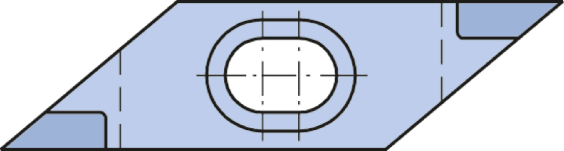 Turnblade knife Rhomboid