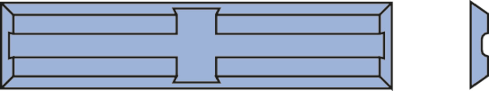 Turnblade knife, height 4,1 / 5,5 mm