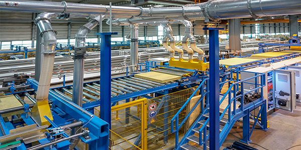 An interior image of a furniture production factory