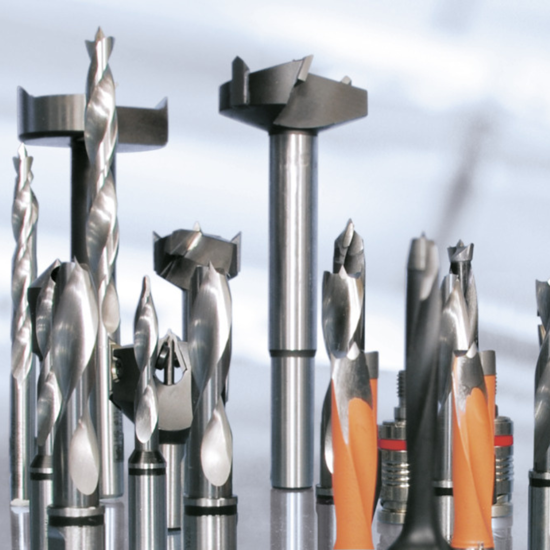 A selction of Leitz Carbide Drill Bits and Hinge Drill Bits