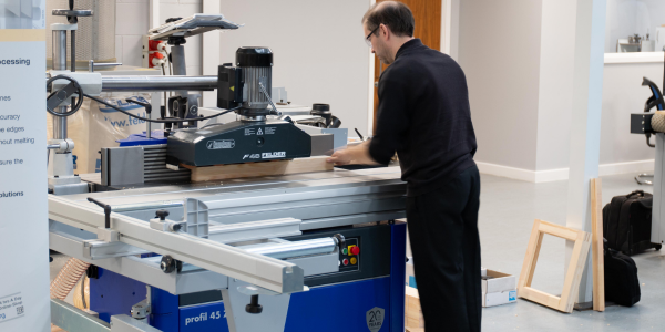 Manufacturing a timber window using the Lignum timber window and door tooling system