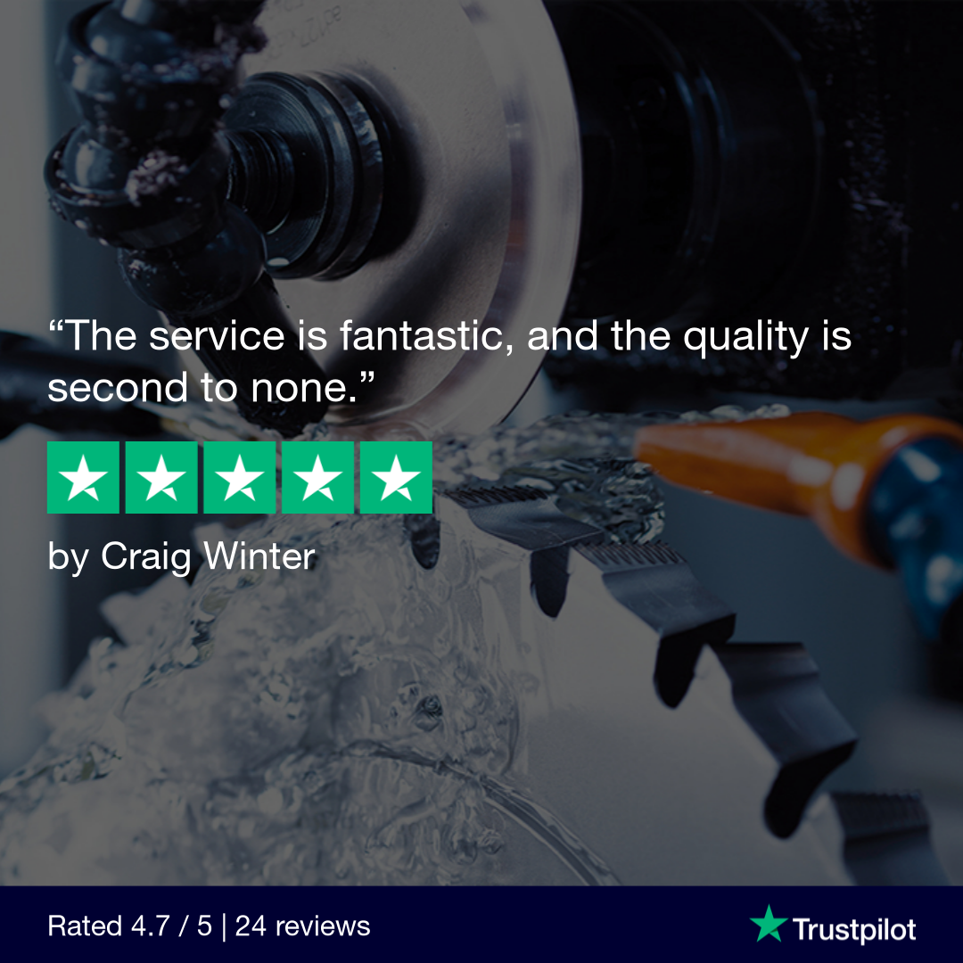 A graphic of a Trustpilot review from Craig Winter