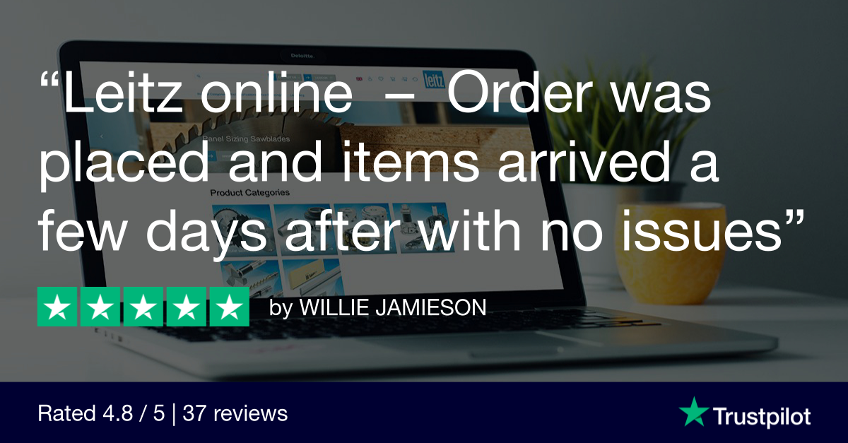 A graphic of a Trustpilot review from Willie jamieson